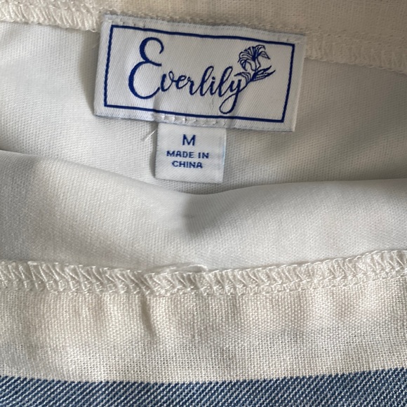 Striped blue white dress summer medium - Picture 4 of 6